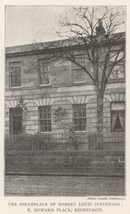 Robert Louis Stevenson (8) születési helye, Howard Place, Edinburgh alkotó: English Photographer