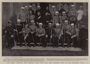A Bisley Meeting, a kanadai csapat, amely elnyerte a Colonial Prize-t a Kolapore meccsen alkotó: English Photographer