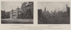 A Burning of Queenwood College, Romsey közelében, Hantsban, június 10-én alkotó: English Photographer
