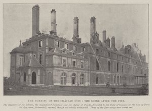 A Chateau dEu égése, a Tűz utáni jelenet alkotó: English Photographer