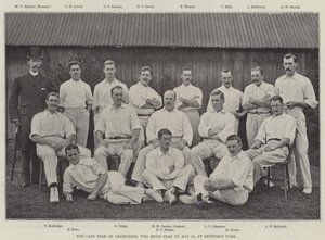 A Cape Cricketers csapata, akik május 21-én kezdik a játékot a Sheffield Parkban alkotó: English Photographer