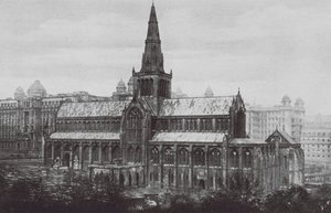 Katedrális, Glasgow (f/w fotó) alkotó: English Photographer
