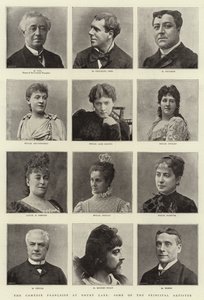 A Comedie Francaise a Drury Lane-nél, néhány fő művész