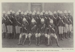 Mafeking védelme, a Cape Mounted Police csoportja alkotó: English Photographer