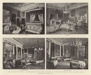 A Gyémánt Jubileum, a királyi vendégek szállása a Buckingham-palotában, a belga szobákban