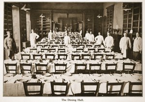 The Dining Hall, Donington Hall, illusztráció a német foglyokról Nagy-Britanniában (fotónyomat) alkotó: English Photographer