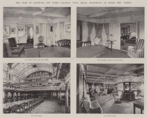 The Duke of Cornwall and Yorks Colonial Tour, Royal Apartments az Ophir fedélzetén