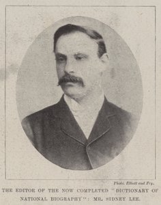 A most elkészült Dictionary of National Biography szerkesztője, Mr. Sidney Lee alkotó: English Photographer