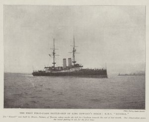 Edwards Reign király első osztályú csatahajója, a HMS Russell alkotó: English Photographer