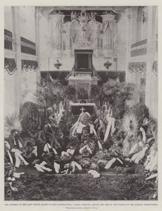Alfréd szász-coburg-gothai herceg temetése, Virágos tiszteletadás a Bier körül a Schloss Friedenstein-templomban alkotó: English Photographer