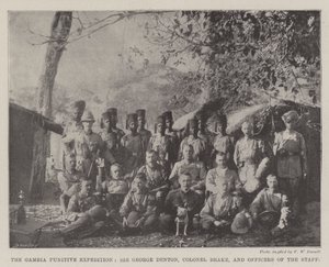 A gambiai büntetőexpedíció, Sir George Denton, Brake ezredes és a törzstisztek alkotó: English Photographer