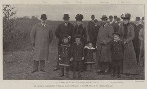 A német császárok látogatása Edward királynál, a királyi csoport Sandringhamben alkotó: English Photographer