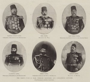 A görög-török háború, török miniszterek és parancsnokok alkotó: English Photographer