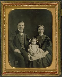 Hiller család, 1850 körül (dagerrotípia) alkotó: English Photographer