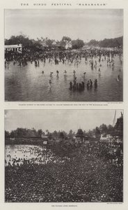 A Hindu Fesztivál Mahamakam alkotó: English Photographer