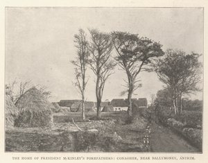 McKinley elnök őseinek otthona, Conagher, Ballymoney közelében, Antrim államban alkotó: English Photographer