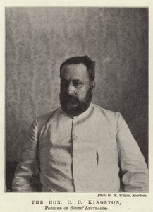 A tisztelt C. C. Kingston, Dél-Ausztrália miniszterelnöke alkotó: English Photographer