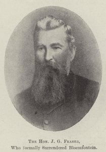 A tisztelt J. G. Fraser, aki hivatalosan is feladta Bloemfonteint alkotó: English Photographer