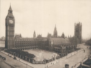 The Houses of Parliament and Big Ben, London, 1900 körül alkotó: English Photographer