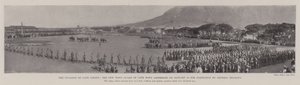 A Cape Colony inváziója, Fokváros újvárosi gárdája január 12-én gyűlt össze Brabant tábornok ellenőrzésére. alkotó: English Photographer