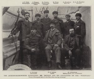 A Jackson-Harmsworth Expedíció, Mr. Jackson és kollégái a szél felőli oldalon alkotó: English Photographer