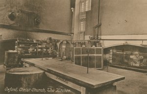 The Kitchen, Christ Church, Oxford. 1913-ban feladott képeslap. alkotó: English Photographer