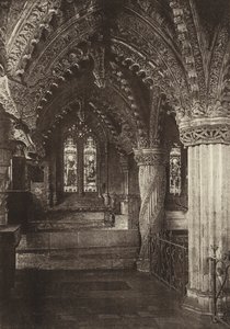 A Lady Chapel, Rosslyn Chapel, Midlothian (fekete-fehér fotó) alkotó: English Photographer