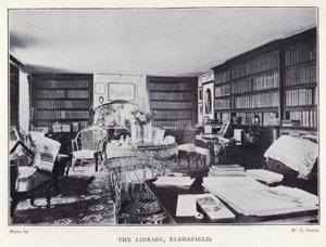 The Library, Elderfield (f/w fotó) alkotó: English Photographer