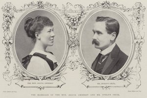 A tisztelt Alicia Amherst és Evelyn Cecil házassága alkotó: English Photographer
