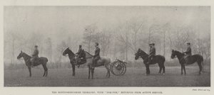 A Montgomeryshire Yeomanry Pom-Pommal visszatért az Active Service-ből alkotó: English Photographer