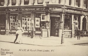 The Muchmore Art Co Ltd, 92 és 93, Great Russell Street, London, W C alkotó: English Photographer