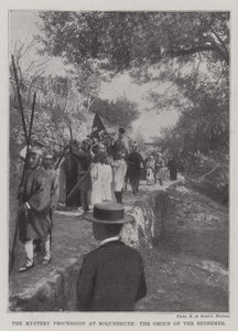 A rejtélyes körmenet Roquebrune-ban, a Megváltó csoportja alkotó: English Photographer