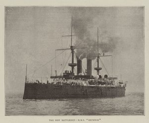 Az új csatahajó, HMS Revenge alkotó: English Photographer