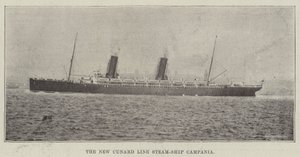 A Cunard Line új gőzhajója, Campania alkotó: English Photographer