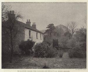 A grasmere-i Old Rectory, ahol Wordsworth élt 1811 és 1813 között, nemrégiben lebontották. alkotó: English Photographer