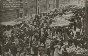 Baromfipiac, Petticoat Lane, vasárnap reggel alkotó: English Photographer