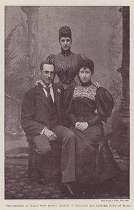 A walesi hercegnő Károly dán herceggel és Maud walesi hercegnővel alkotó: English Photographer