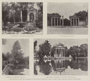 A Villa Borghese megvásárlása az olasz kormány által, Viktor Emmanuel király magánelőfizetésének támogatásával alkotó: English Photographer