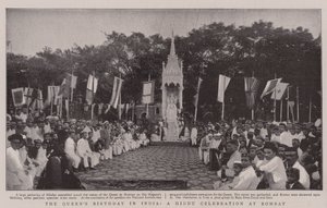 A Queens születésnapja Indiában, hindu ünnepség Bombayben alkotó: English Photographer