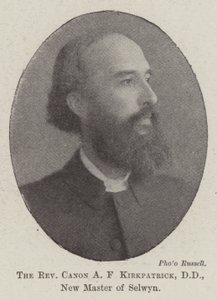 A F. Kirkpatrick tiszteletes kanonok, DD, Selwyn új mestere alkotó: English Photographer