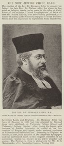 Dr. Hermann Adler tiszteletes, MA, a Nagy-Britannia Egyesített Zsidó Kongregációinak főrabbija alkotó: English Photographer