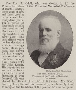 Joseph Odell tiszteletes, a Primitív Metodista Konferencia elnöke alkotó: English Photographer