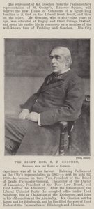 A jobboldali tisztelt G J Goschen, visszavonul az alsóházból alkotó: English Photographer