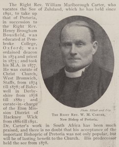 W M Carter tiszteletes, Pretoria új püspöke alkotó: English Photographer