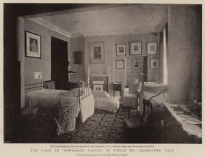 A Hawarden kastély szobája, amelyben Gladstone úr meghalt alkotó: English Photographer