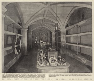 A windsori királyi trezor, ahol Teck hercegnő testét temették el alkotó: English Photographer