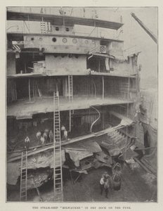 A Milwaukee Steam-Ship Dry Dockban a Tyne-on alkotó: English Photographer