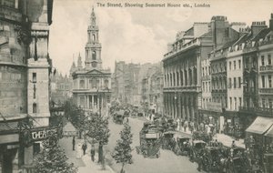 The Strand, a Somerset House és a londoni St Clement Danes bemutatásával alkotó: English Photographer
