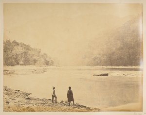 A Teesta a Bheerkotee-ban.  Darjeeling kilátásai. 1870-es évek alkotó: English Photographer