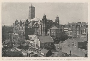 Szent Edmund maradványainak fordítása, a westminsteri katedrális, amelyben a király-mártír ereklyéi lesznek megörökítve alkotó: English Photographer